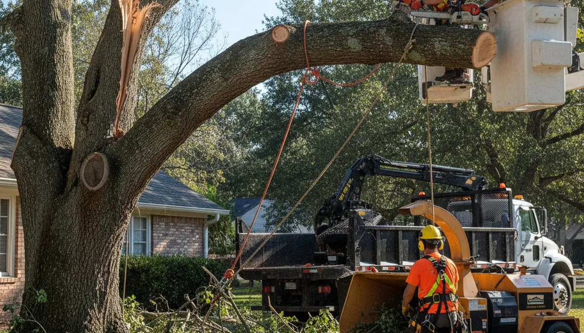 Emergency tree service in Brandon, FL removing storm-damaged trees and hazards