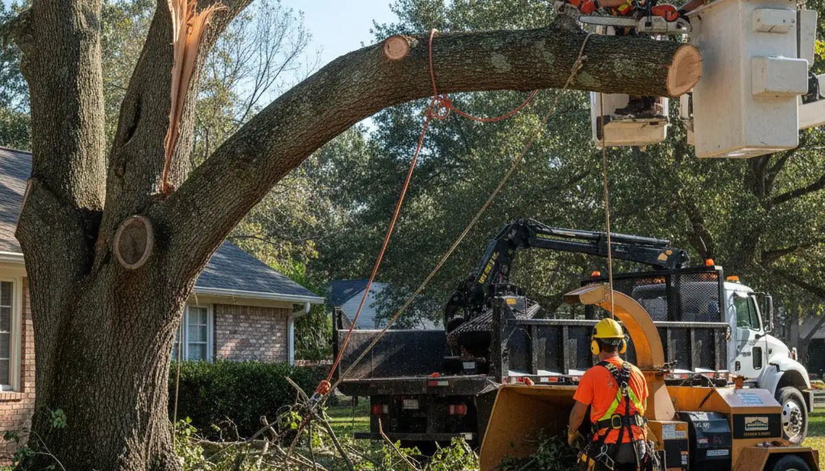 Emergency tree service in Brandon, FL removing storm-damaged trees and hazards