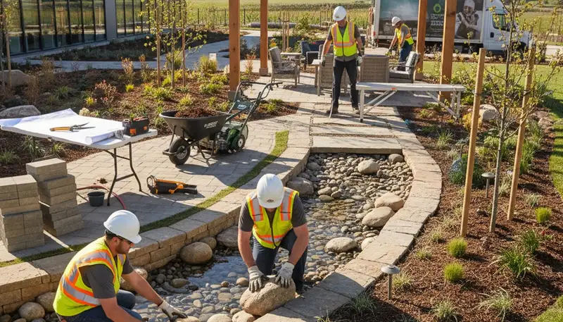 Landscape design services in Brandon, FL for Florida-friendly outdoor spaces and drainage planning