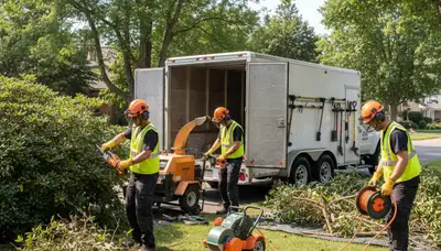 Shrub removal service in Brandon, FL by Arbor Tree Care removing overgrown bushes safely