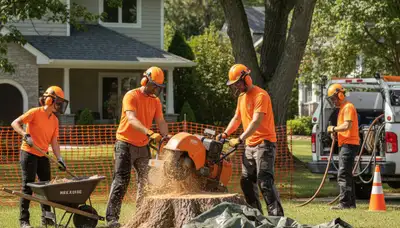 Brandon, FL stump removal service clearing a yard for safe, usable outdoor space