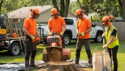 Brandon, FL stump removal service clearing yard space for safe, thorough stump extraction