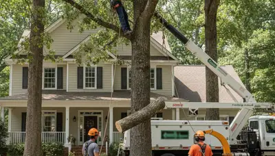 Tree service crew in Brandon, FL providing expert tree trimming and removal