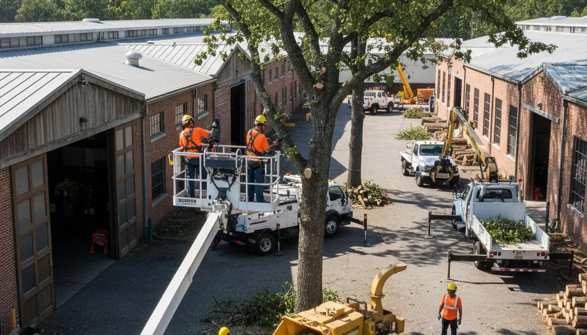 Tree service team in Brandon, FL providing tree trimming and removal for local homes