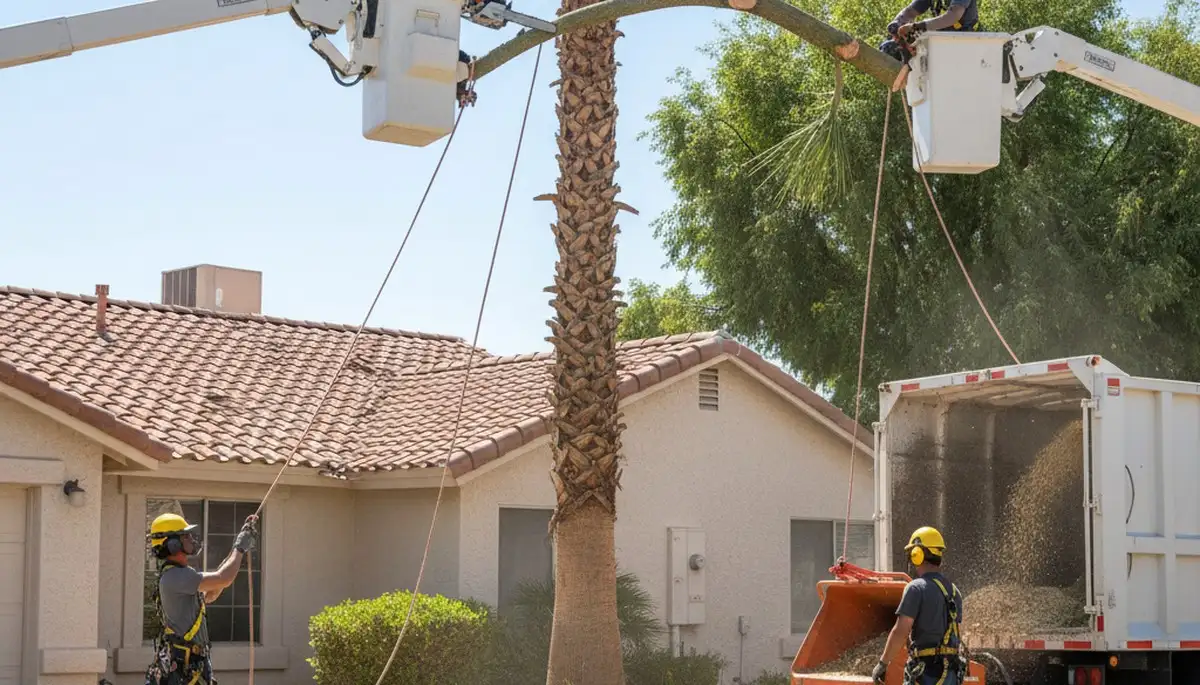 Tree service crew in Brandon, FL providing professional tree trimming and removal services