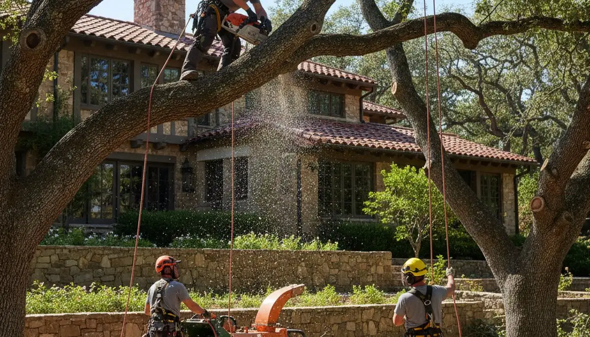 Tree service crew in Brandon, FL providing professional tree trimming and removal support