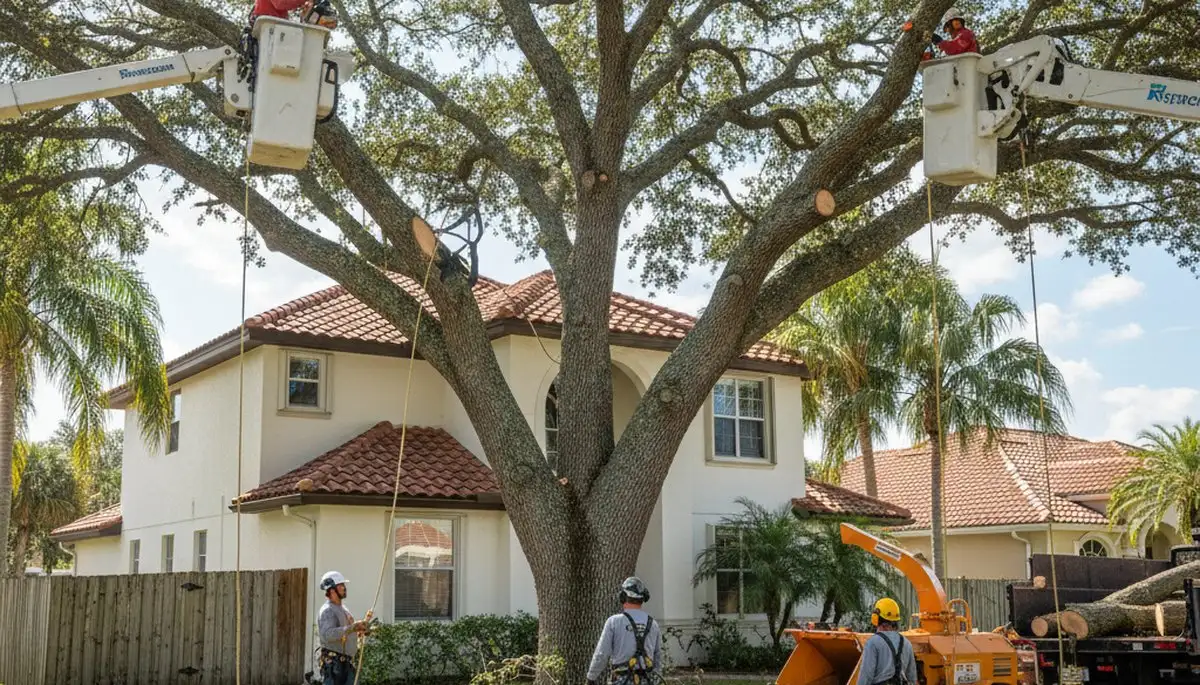 Tree service crew in Brandon, FL providing professional tree care and removal services